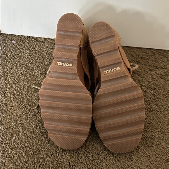 Sorel Women's Brown Lace-Up Wedges - Picture 3 of 3